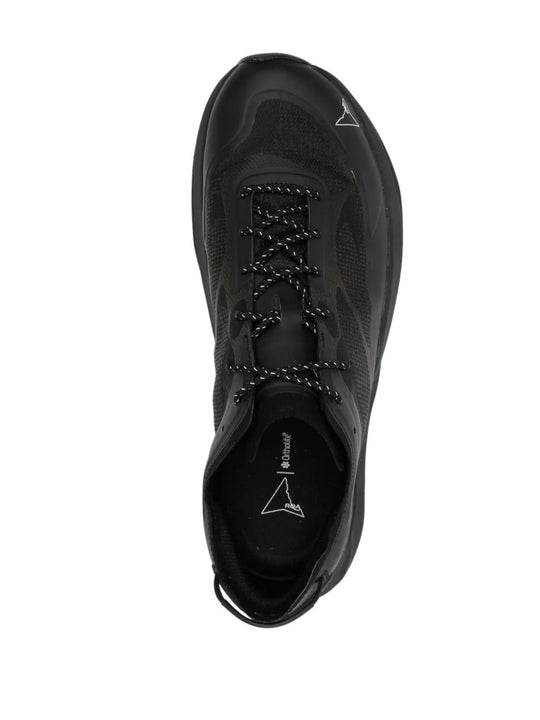 Black sneaker, top view