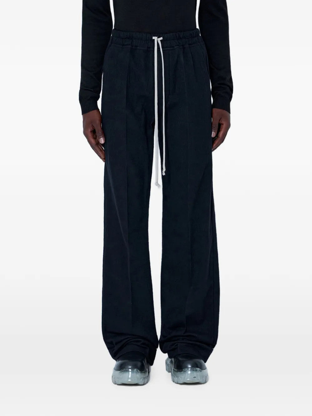 Black pants, full body view