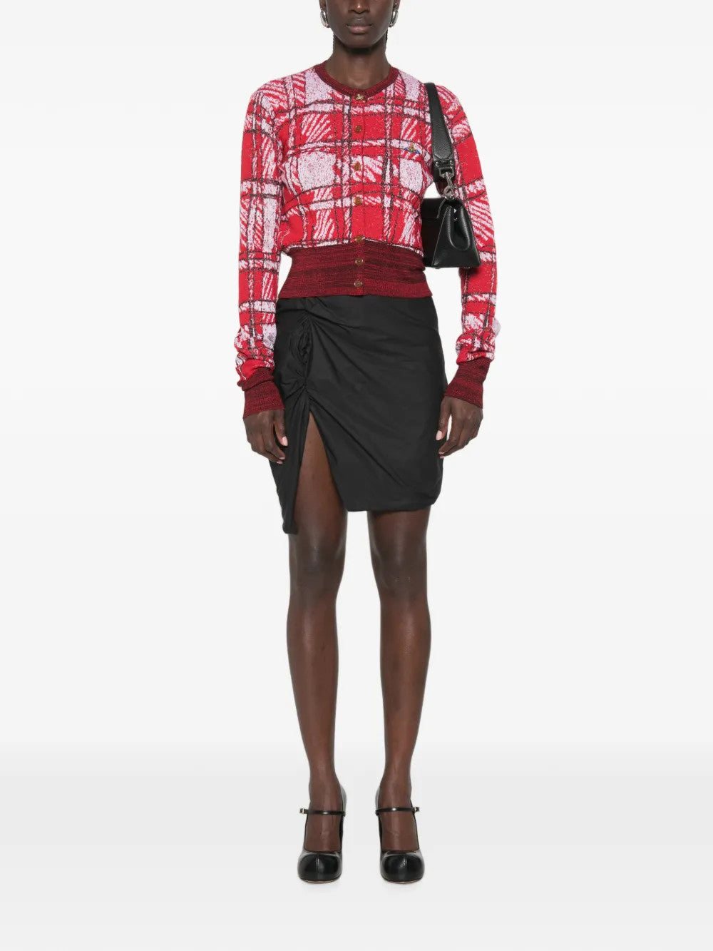 Black skirt, full body view