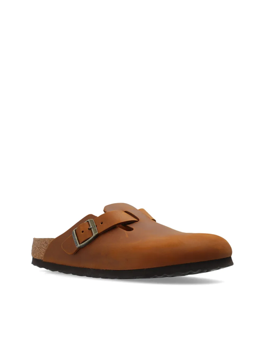 Brown shoes,side view