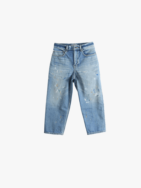Blue pants, front view