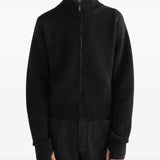 Black knitwear, full body view