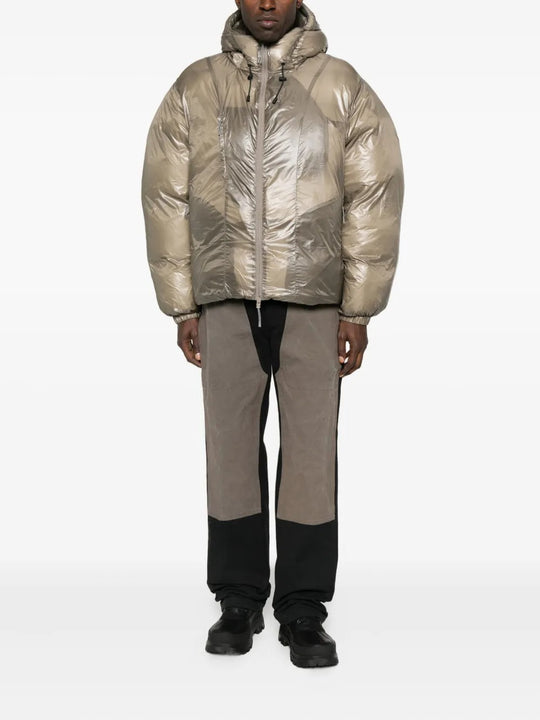 Tan jackets, full body view