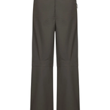 brown pants, back view