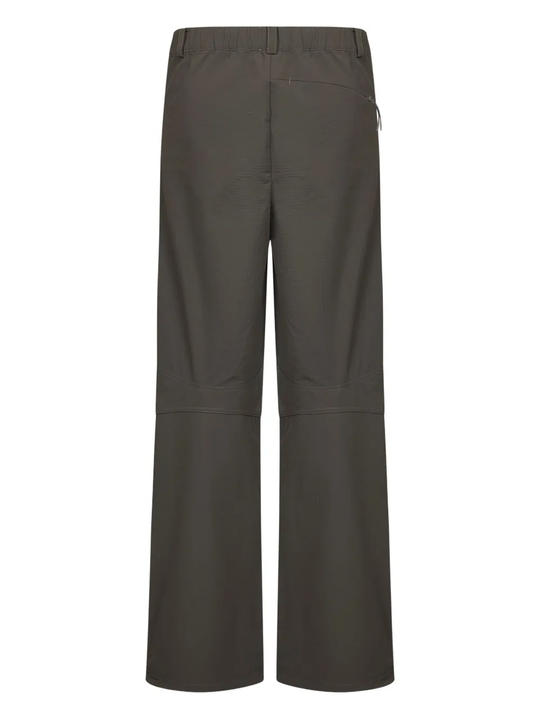 brown pants, back view