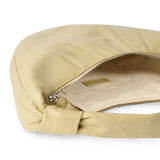 Tan bag, front view