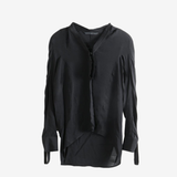 Black shirt, front view