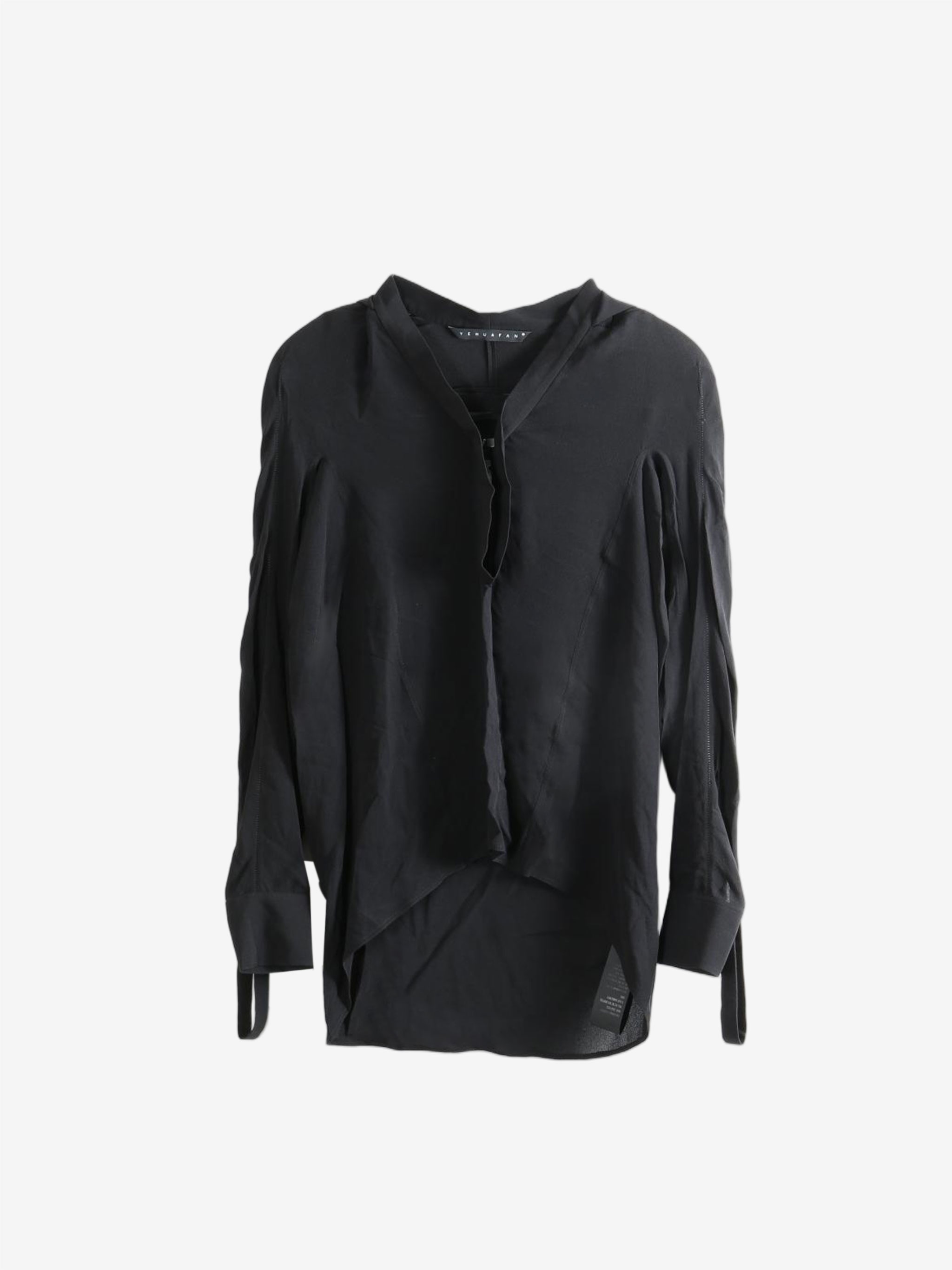 Black shirt, front view