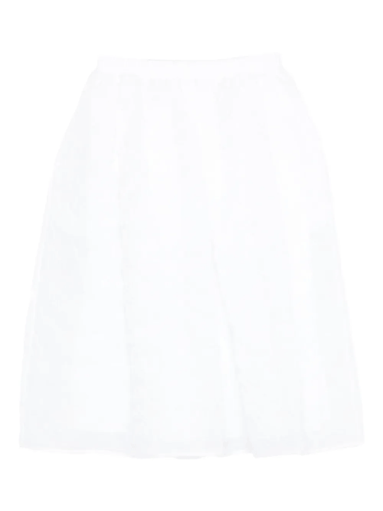 white skirt, front view