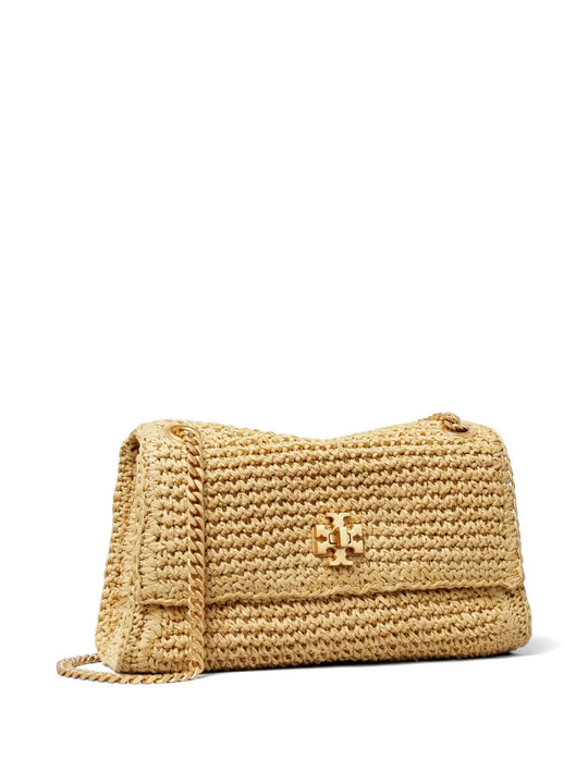 Tan bag, front view