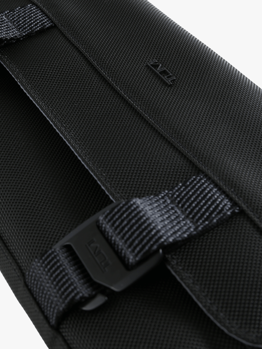 Close up of Black bag, showing detail