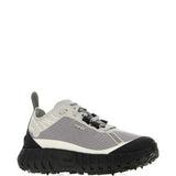 Grey sneakers, side view
