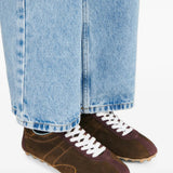 Brown shoes, front view