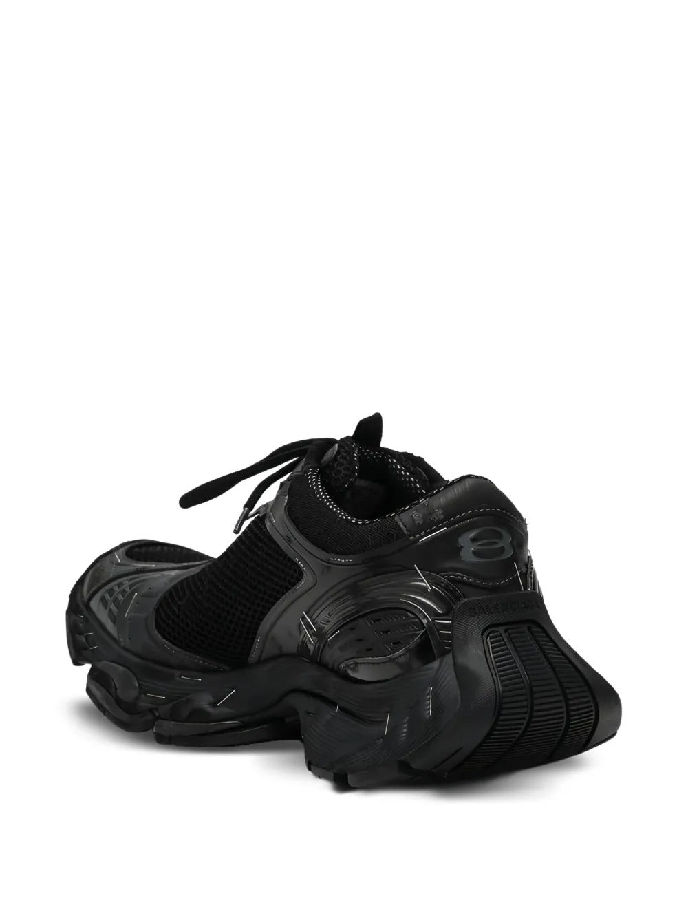 Black sneakers, back view