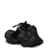 Black sneakers, back view