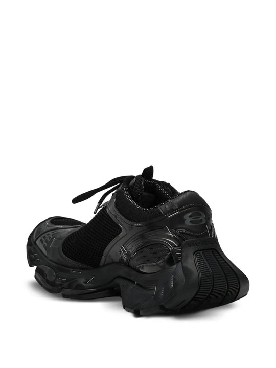 Black sneakers, back view