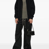 Black hoodie, full body view