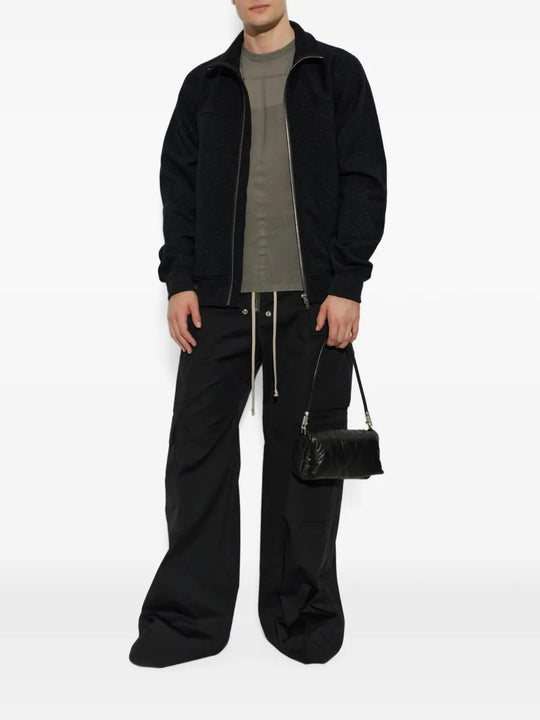 Black hoodie, full body view