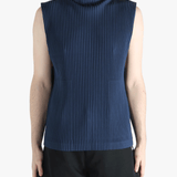 Blue top worn by a person, showing the top's fit