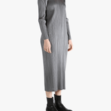 Grey dress, full body view