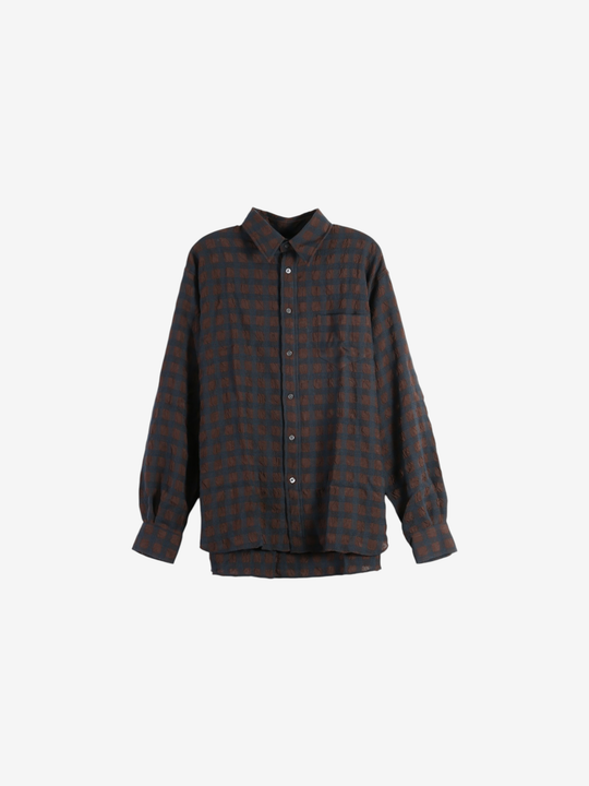 Brown shirt, front view