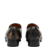 Black shoes, back view