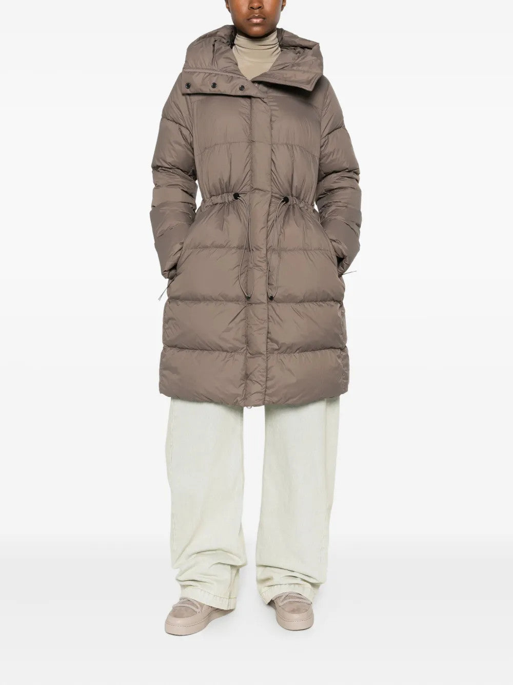 Grey jacket, full body view