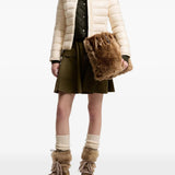 Tan jacket, full body view