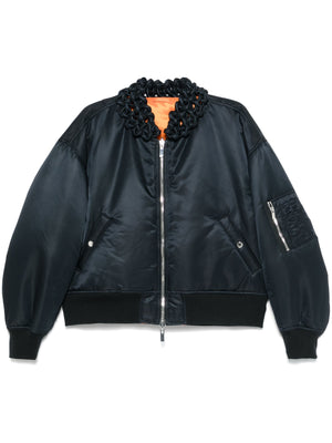 COMME DES GARCONS NOIR - Women Braided Collar Bomber Jacket