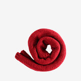 Red scarf, side view