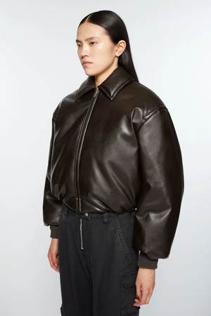 ACNE STUDIOS - Women Coated Bomber Jacket