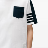 Close up of White t-shirt, showing texture of the 100% cotton fabric