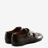 Brown derbys, back view