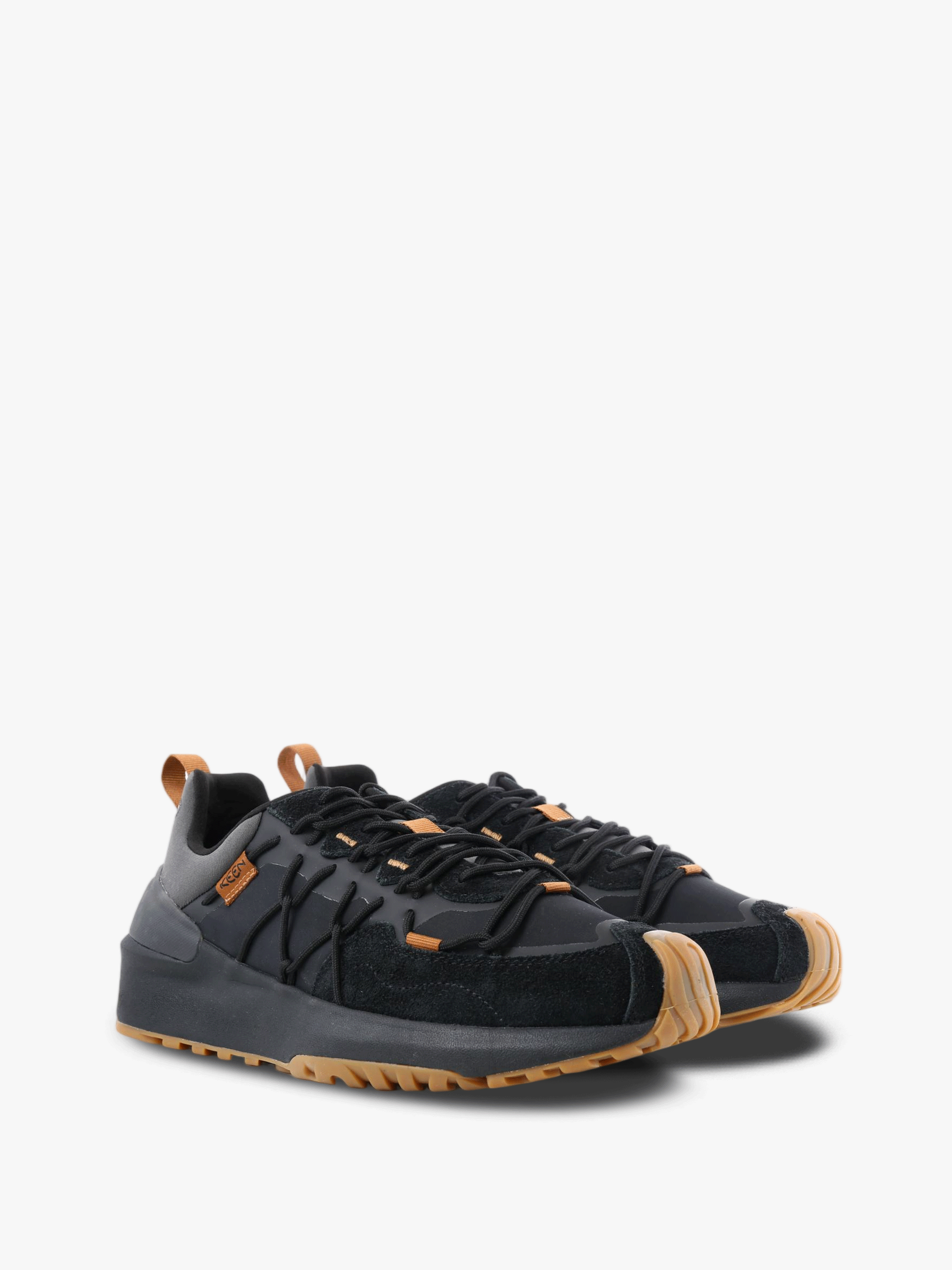 Black shoes, front view