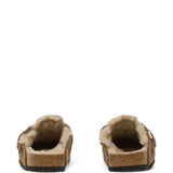 Brown sandals, front view
