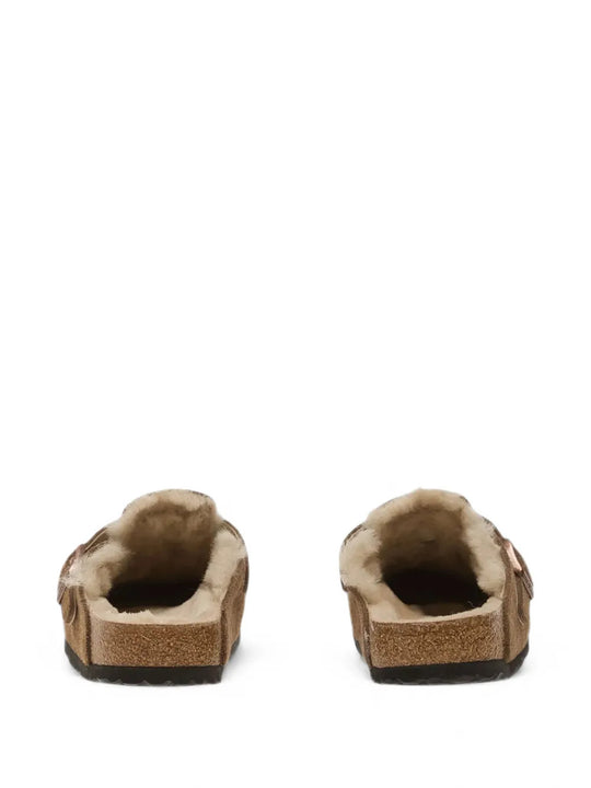 Brown sandals, front view