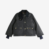 Navy jacket,front view