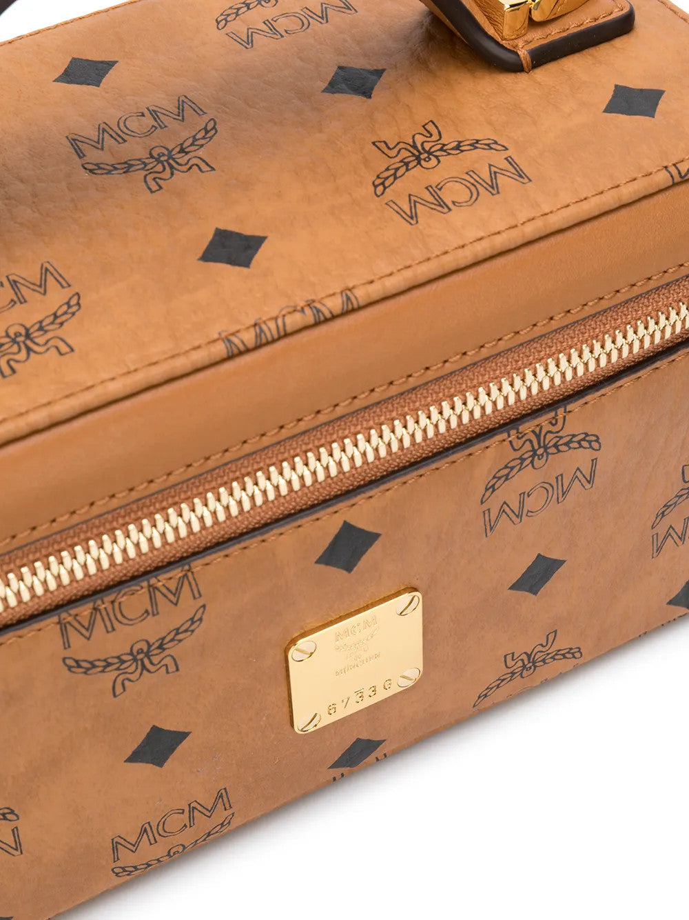 Tan bag, front view