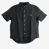 Black shirt, front view