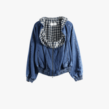 Blue jacket, front view
