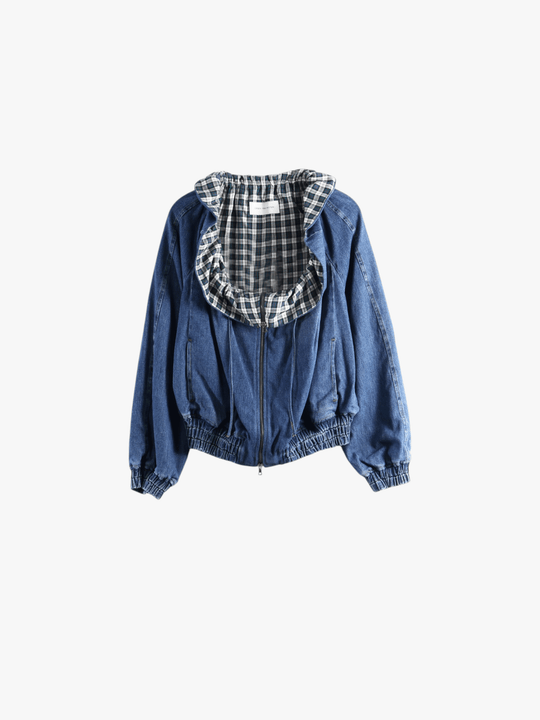 Blue jacket, front view