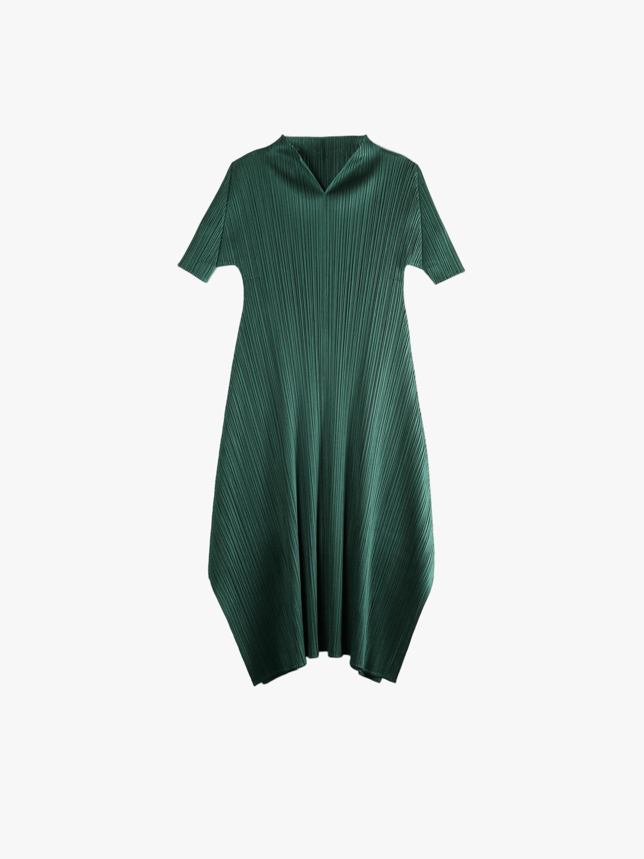 Green dress, front view