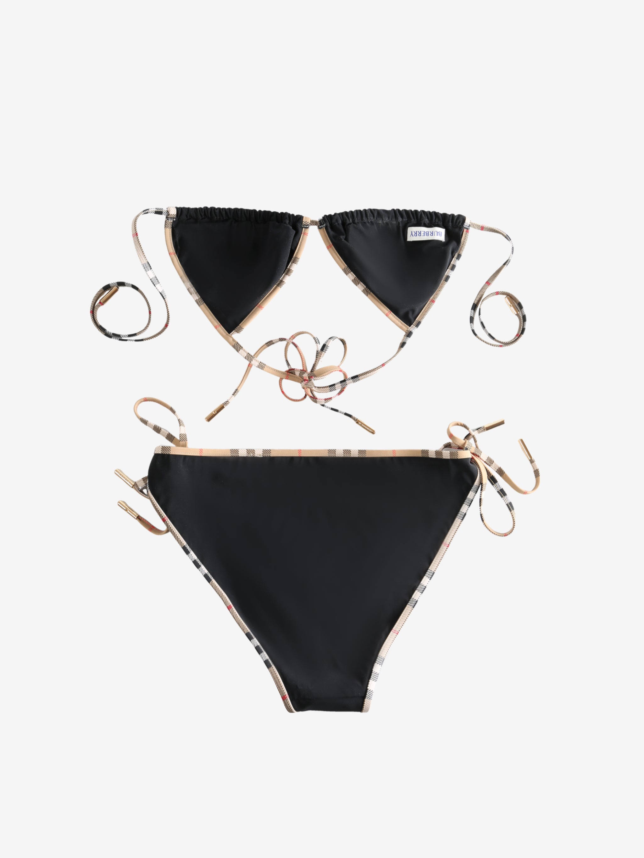 Black bikini,back view