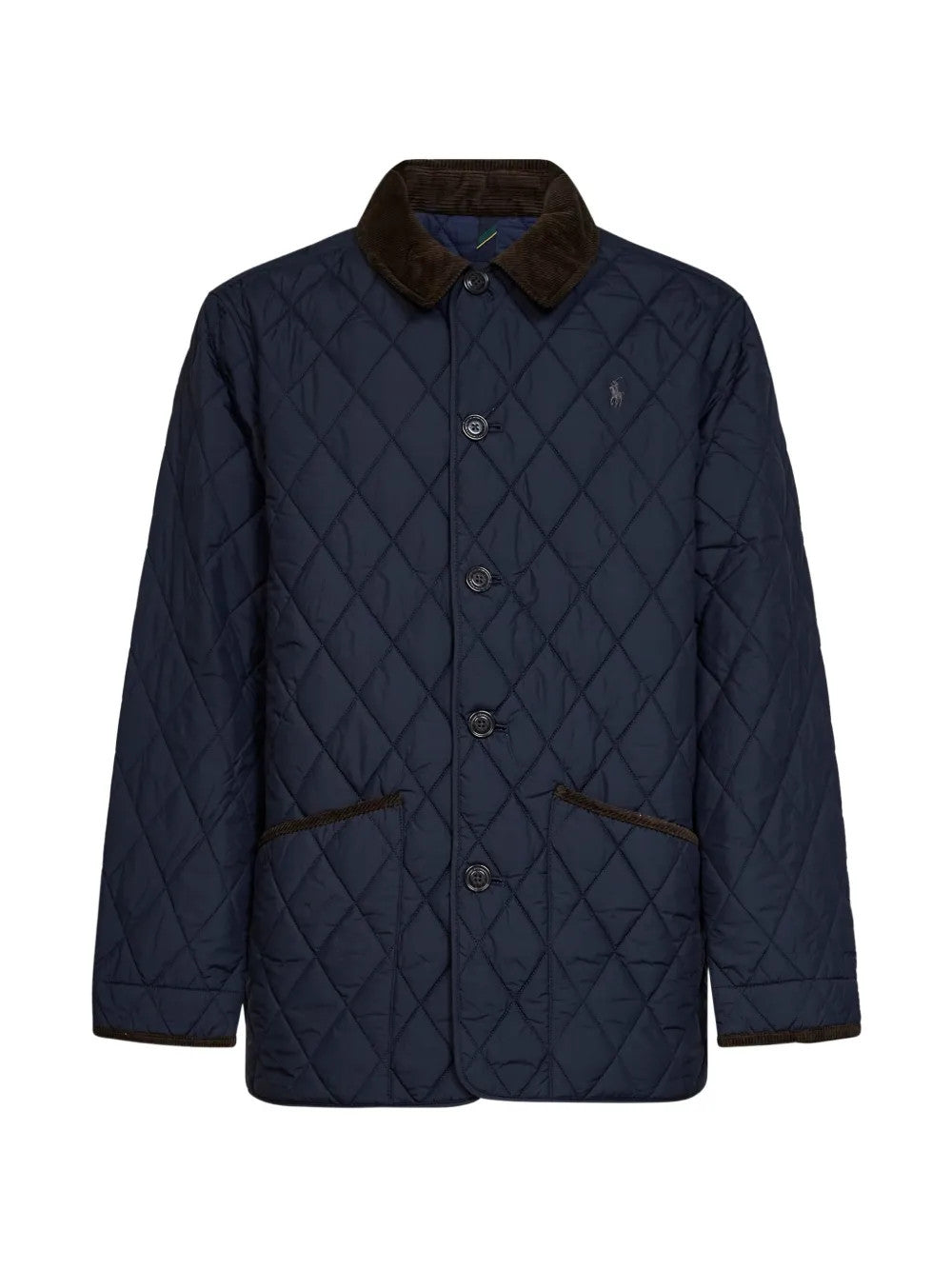 Navy jacket, front view