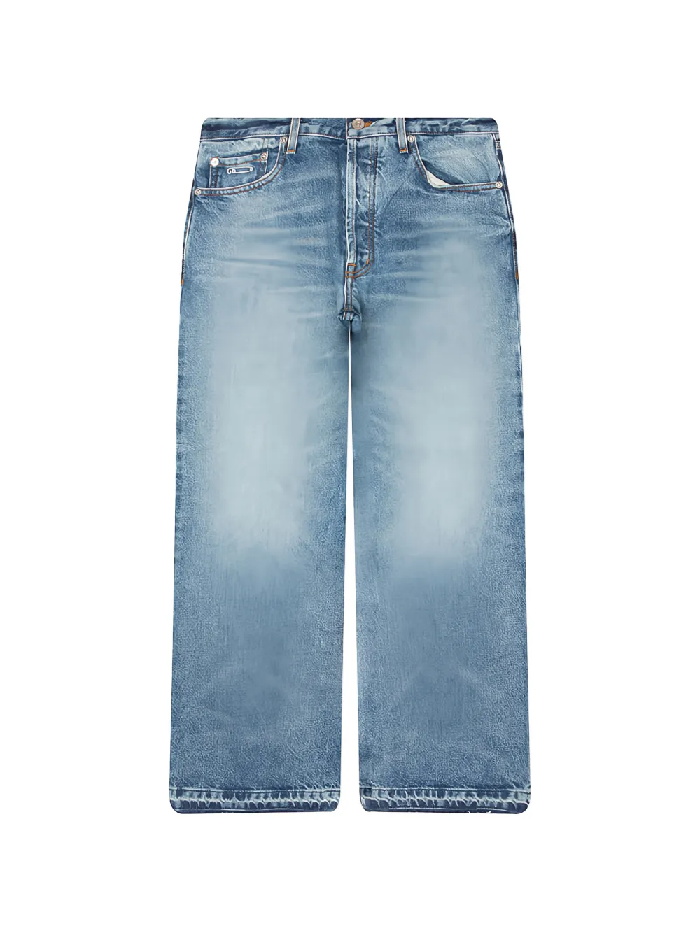 Blue jeans, front view