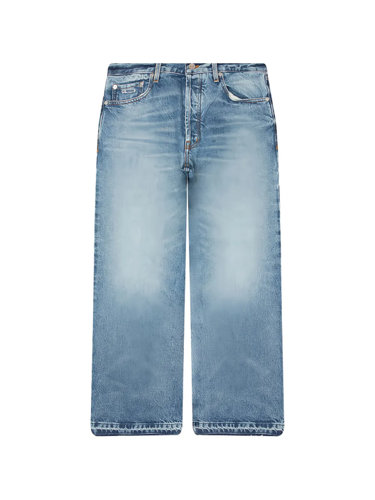 Blue jeans, front view