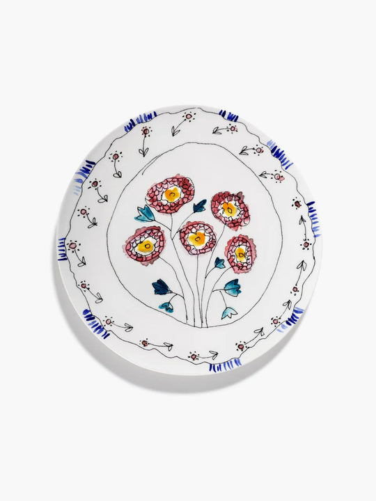 Blue plate,front view