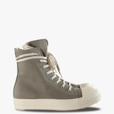 Grey shoes, side view