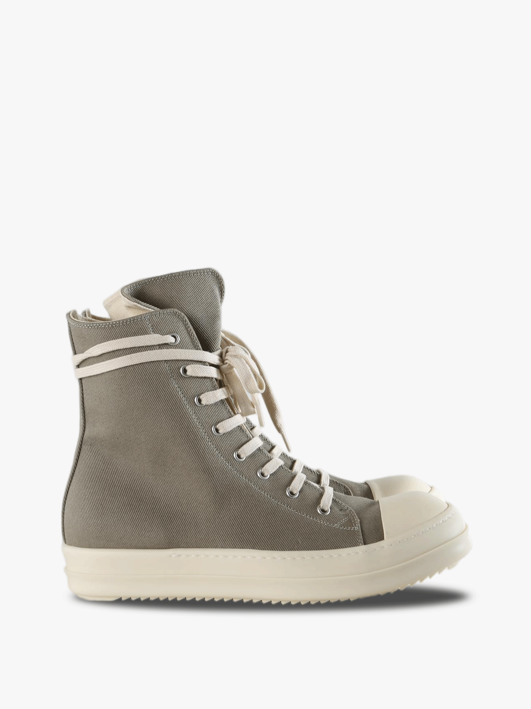 Grey shoes, side view