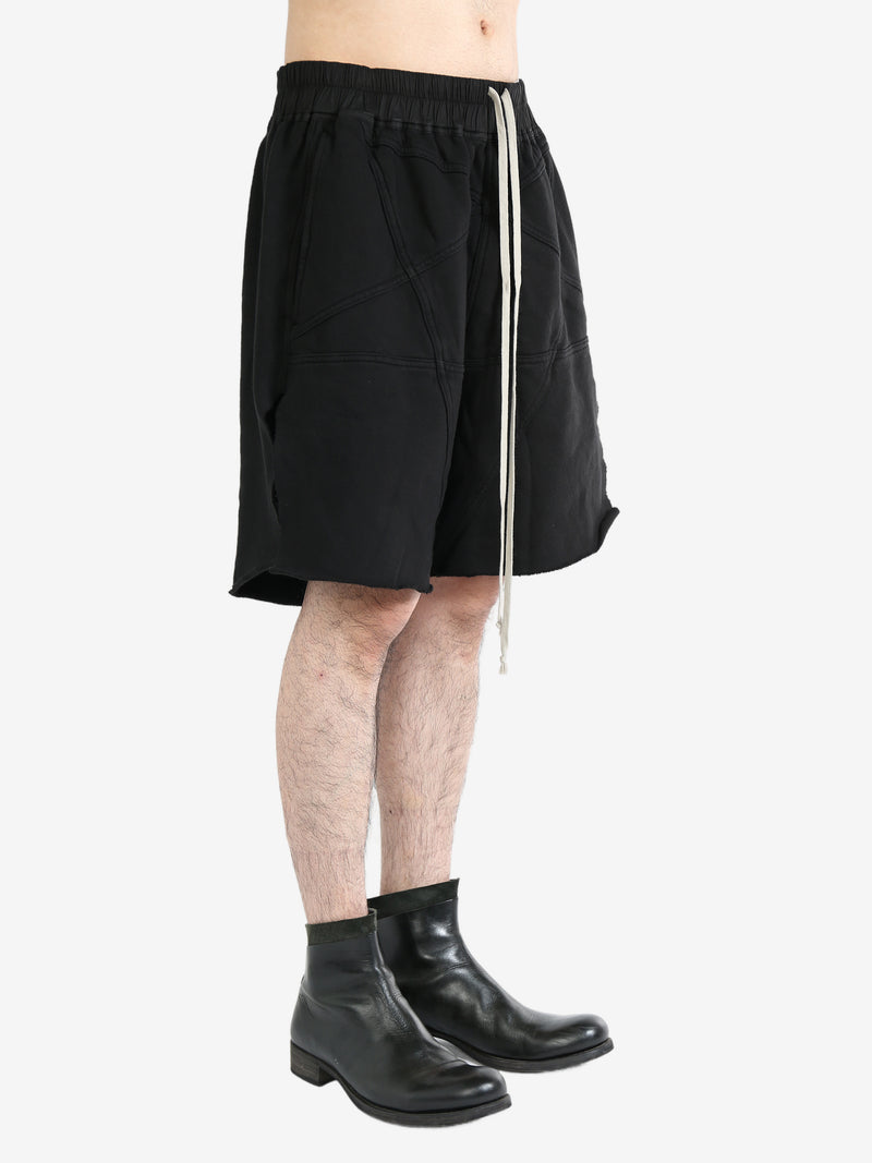 RICK OWENS DRKSHDW - Men Shorts In Felpa - Jersey Trucker Cut  Offs